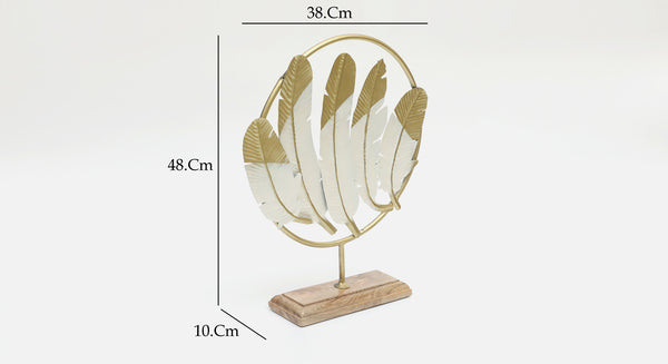Vedas F Tucker 4 Leafs Table Decor dimensions