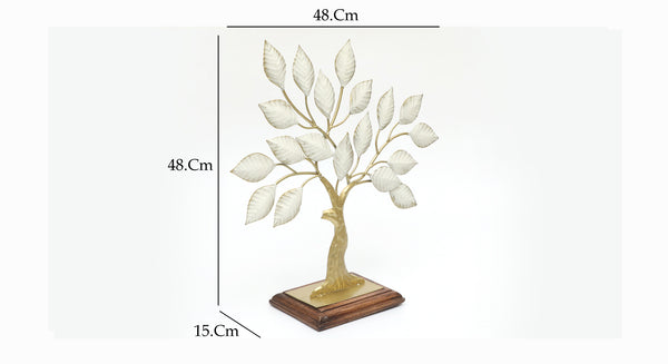 Vedas F Silver Lining Tree Table Decor dimensions