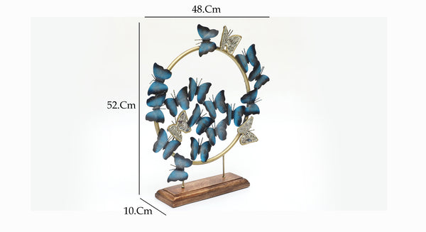 Vedas F Mishell Dancing Butterflies Table Decor dimensions