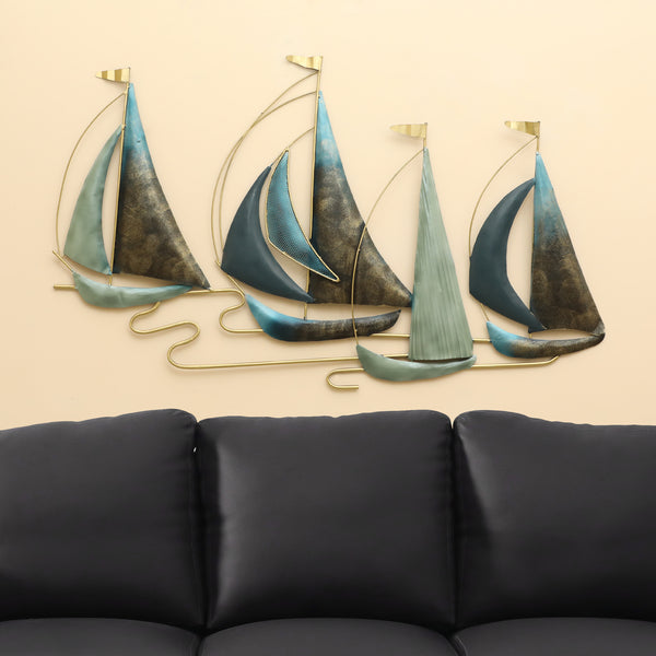 Vedas W-Neptune Boat Wall Decor dimensions