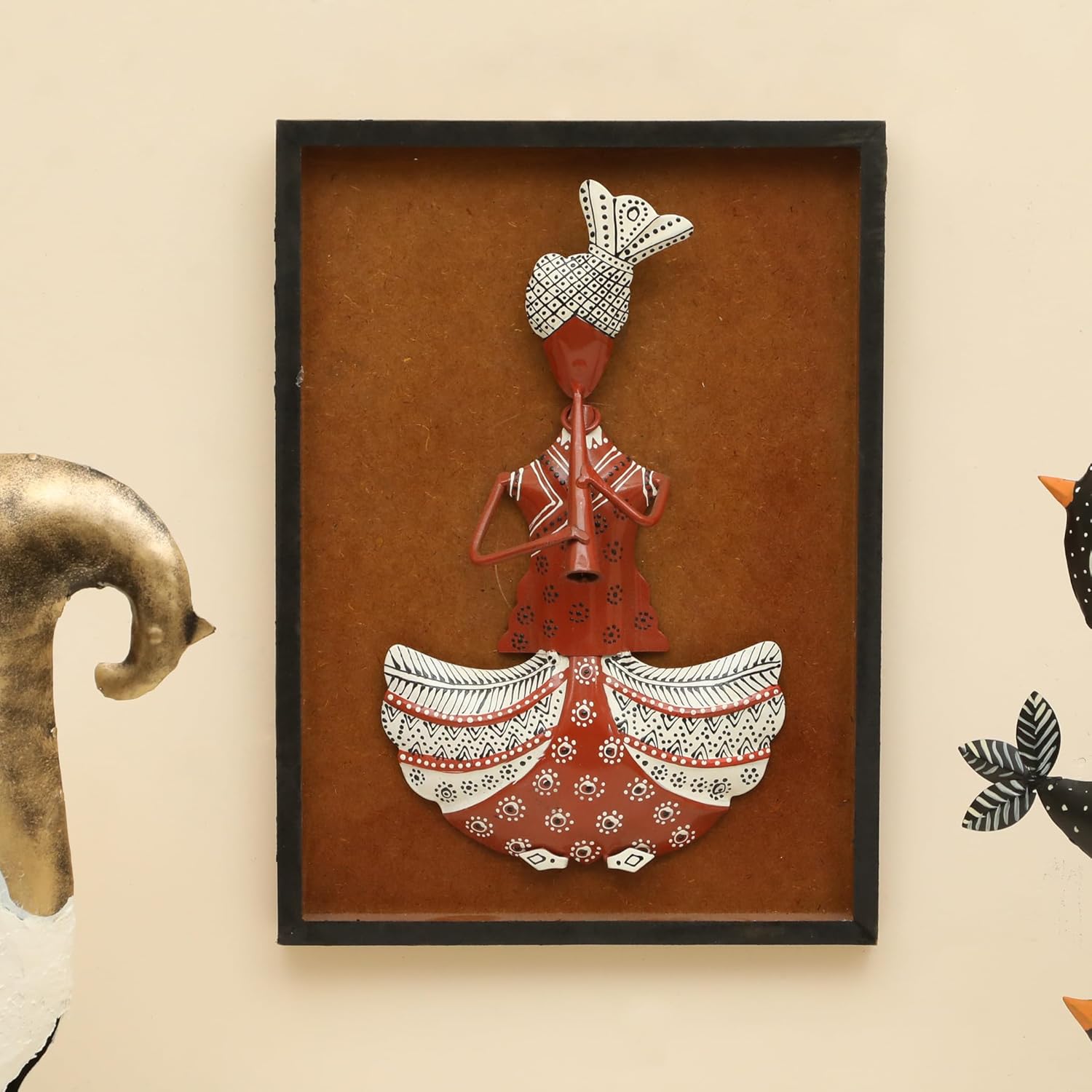 Vedas W-Akemi Flute Handpainted Wall Decor
