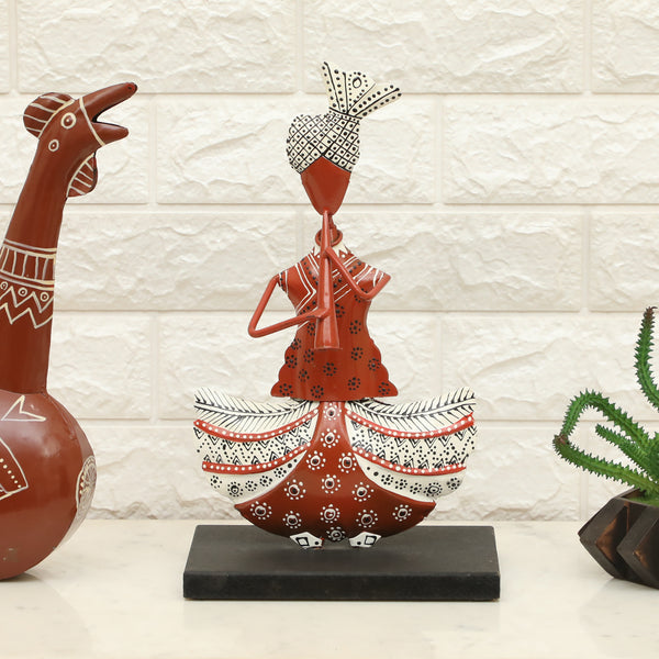 Vedas F-Akemi Flute Handpainted Table Decor showpiece dimensions