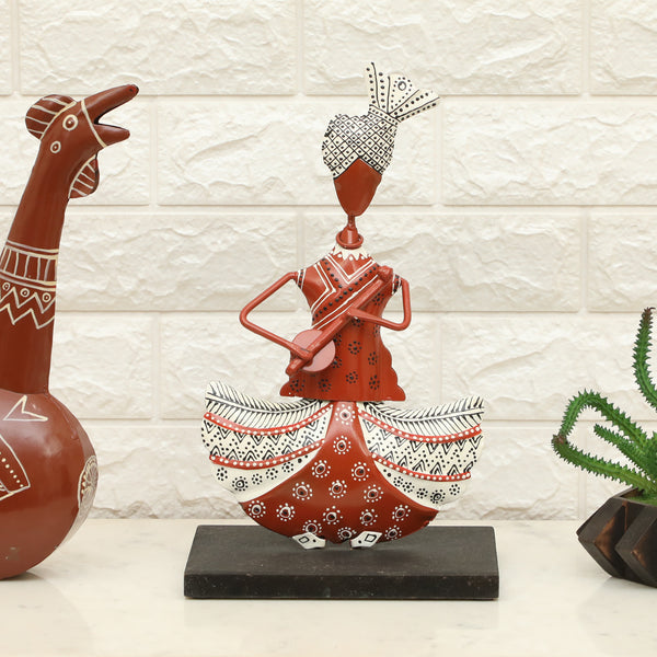 Vedas F-Akemi Sitar Handpainted Table Decor showpiece dimensions