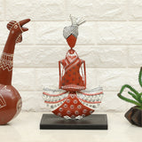 Vedas F Akemi Dhol Handpainted Table Decor Showpiece