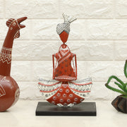 Vedas F-Akemi Dhol Handpainted Table Decor showpiece
