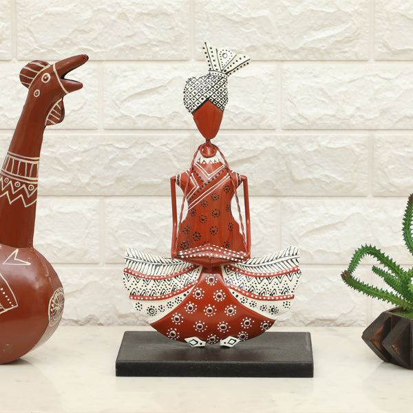 Vedas F-Akemi Dhol Handpainted Table Decor showpiece dimensions