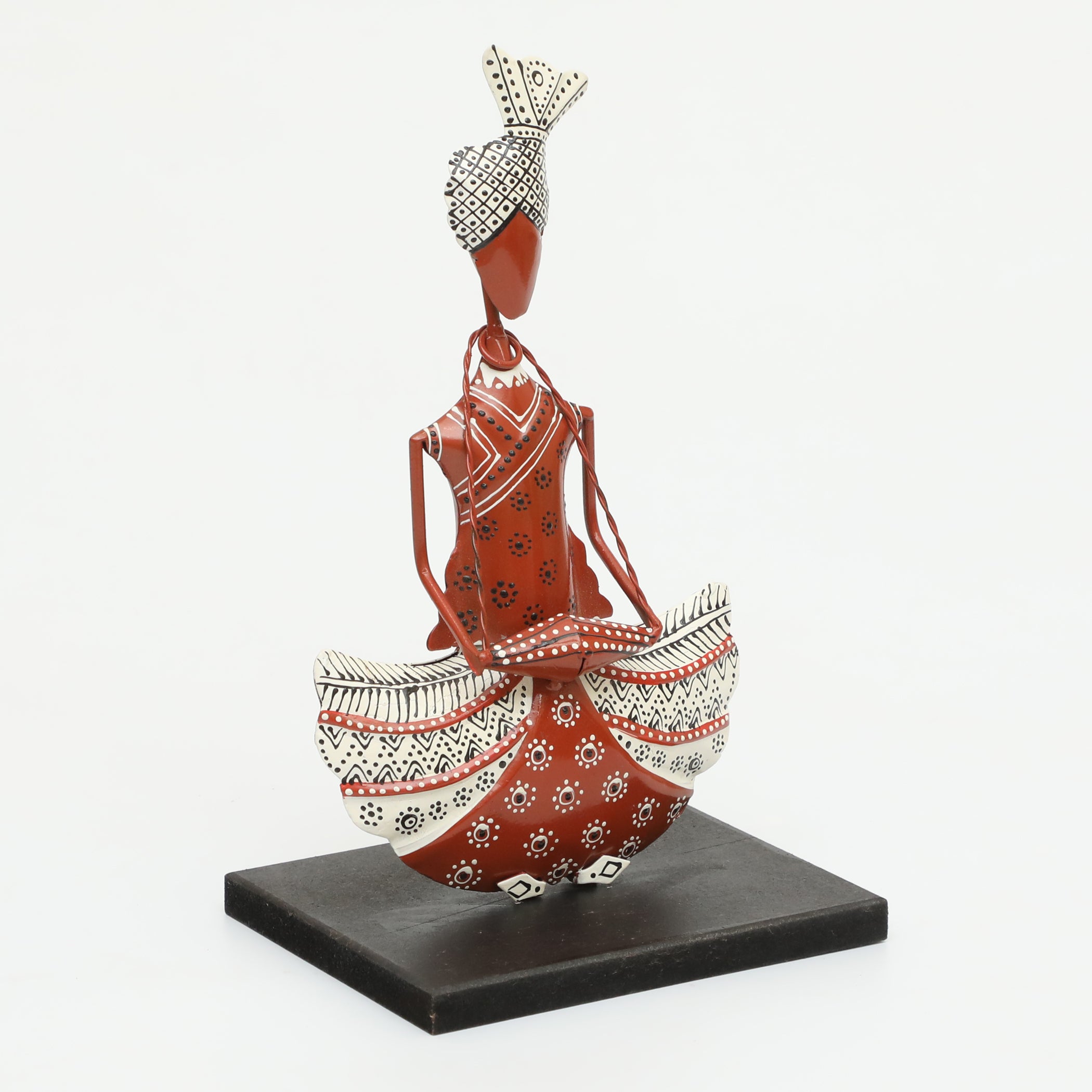 Vedas F-Akemi Dhol Handpainted Table Decor showpiece