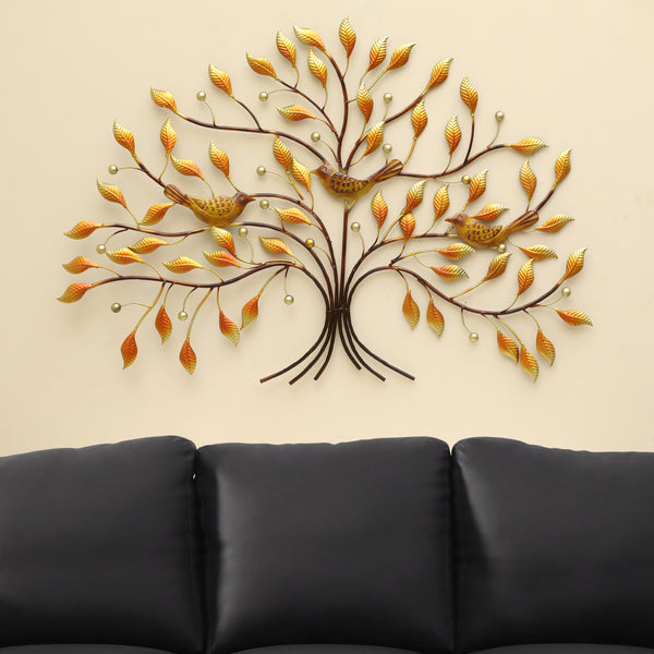 Vedas W-Niya Tree with birds Wall Decor dimensions
