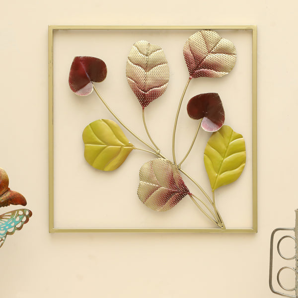 Vedas W-Aarna Square Leaf Wall Hanging dimensions
