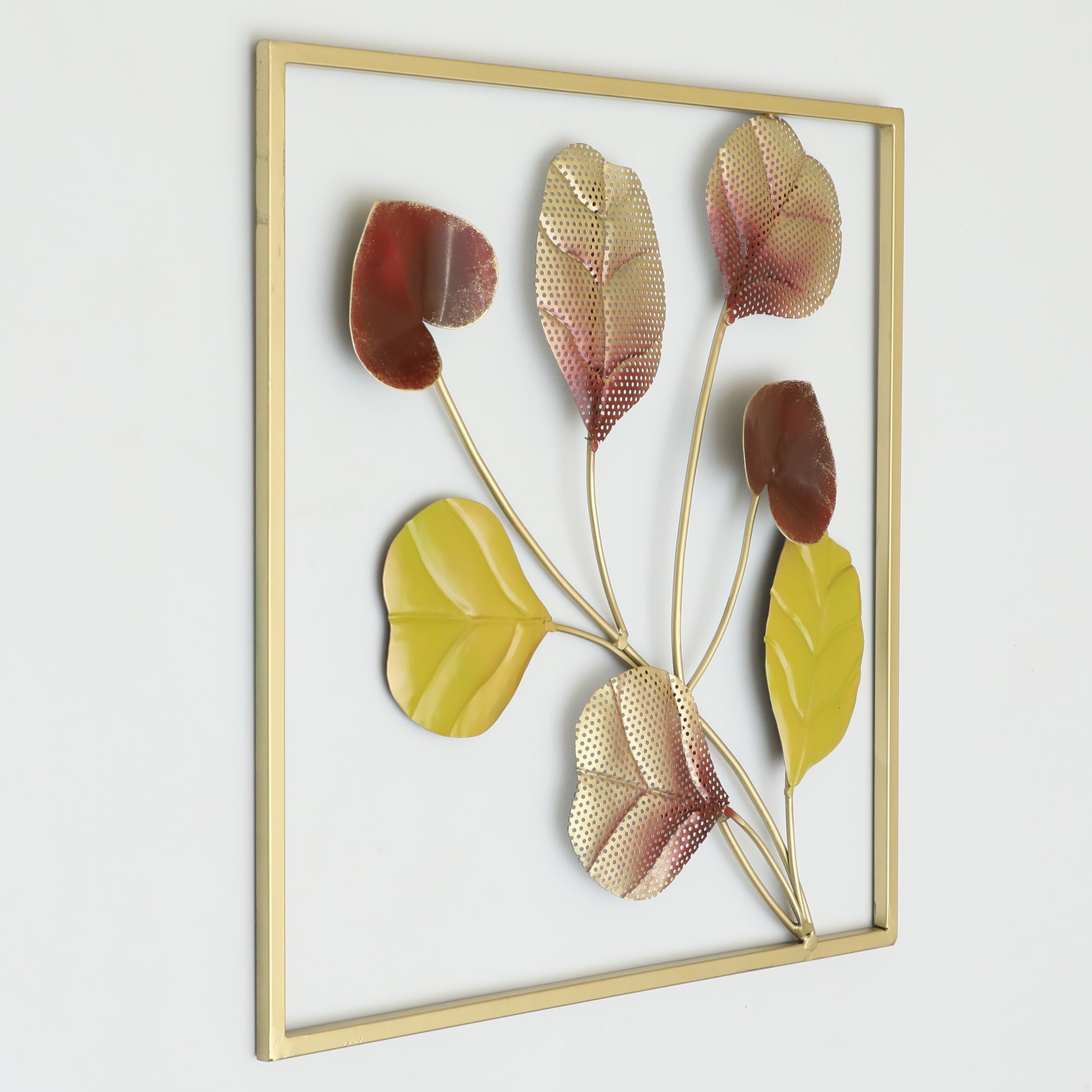 Vedas W-Aarna Square Leaf Wall Hanging