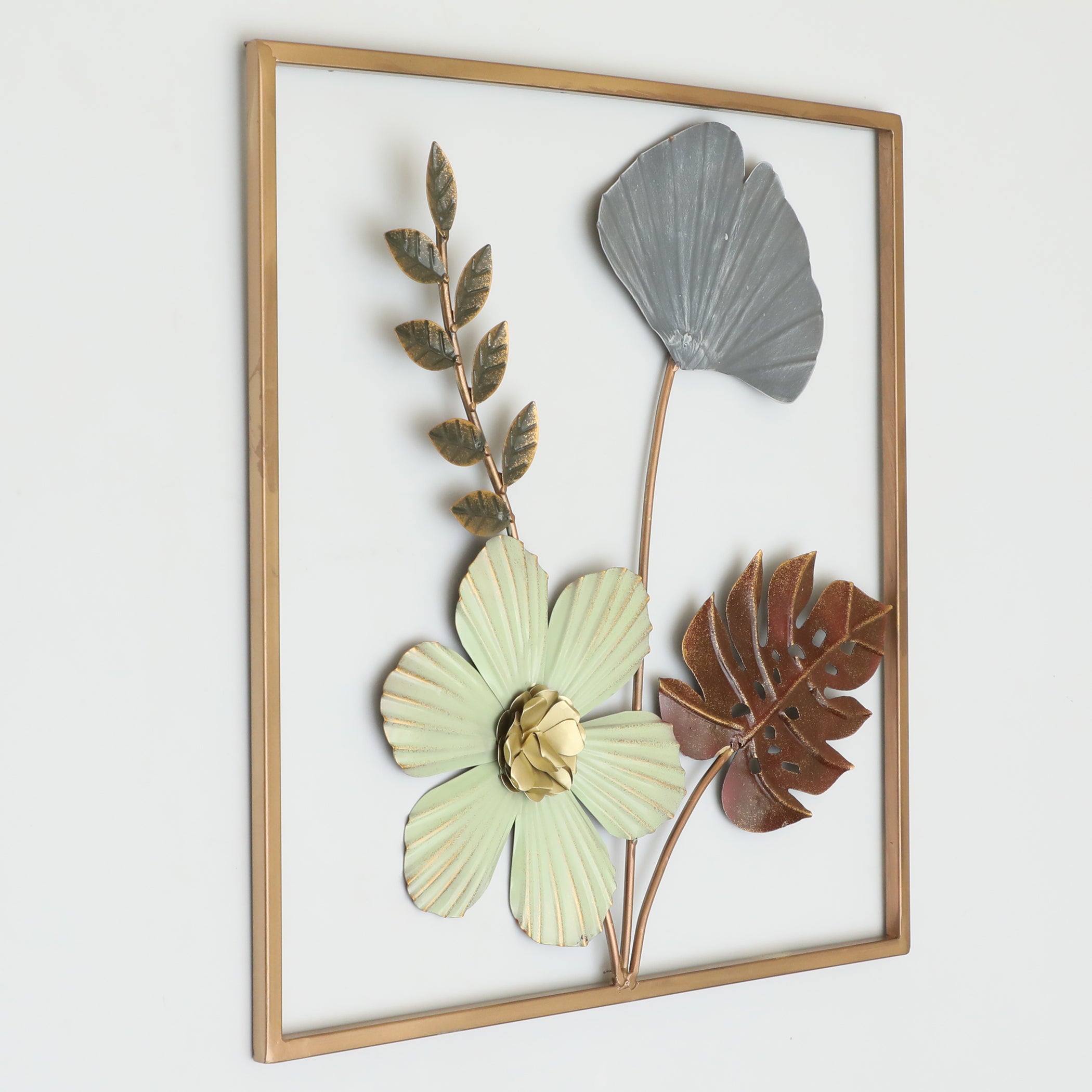 Vedas W-Charvi Square Leaf Wall Hanging