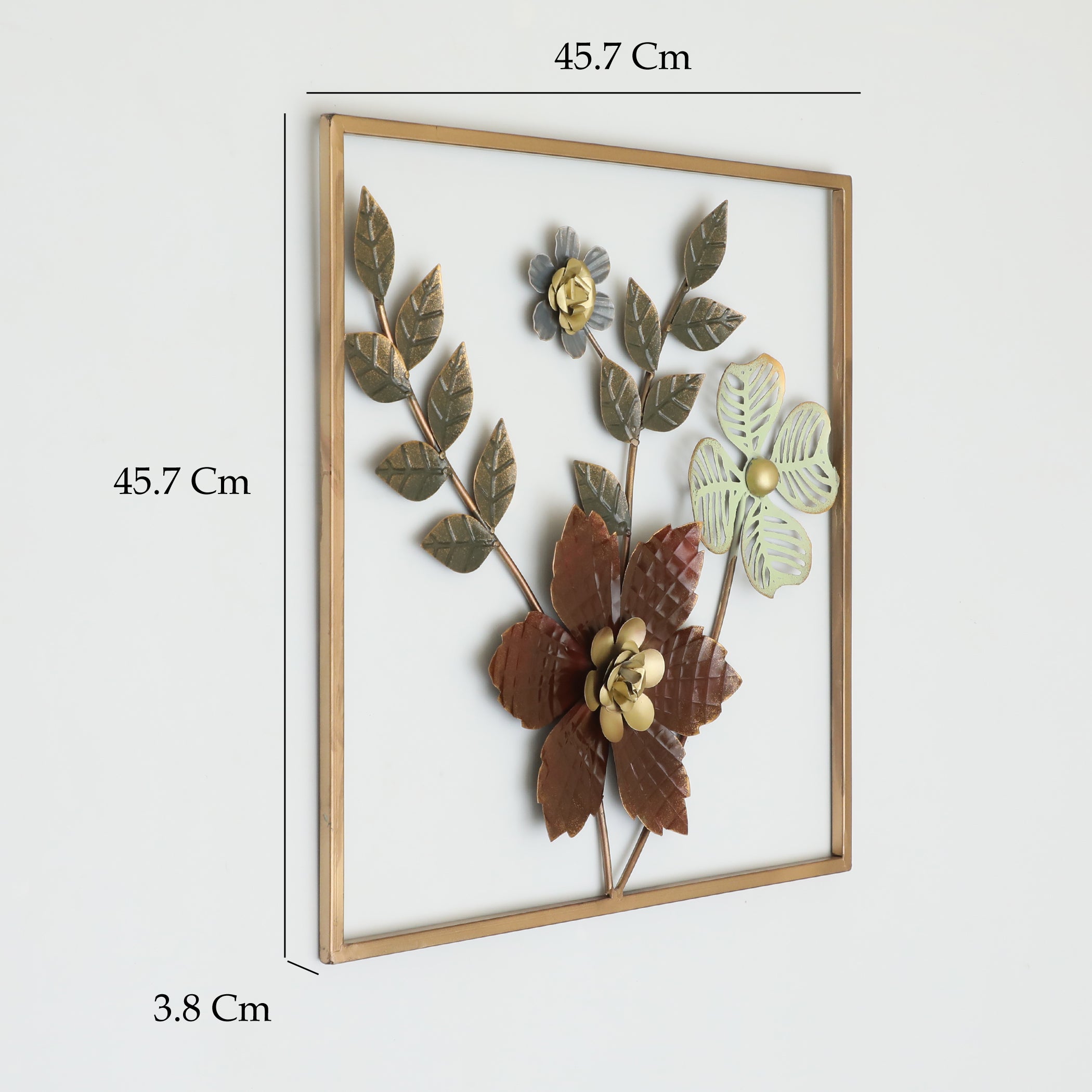 Vedas W-Lekha Square Flower Wall Hanging
