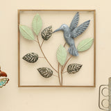 Vedas W Usha Square Tree On Leaf Wall Hanging