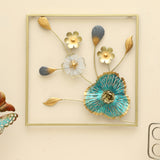 Vedas W Zoya Square Flower Wall Hanging