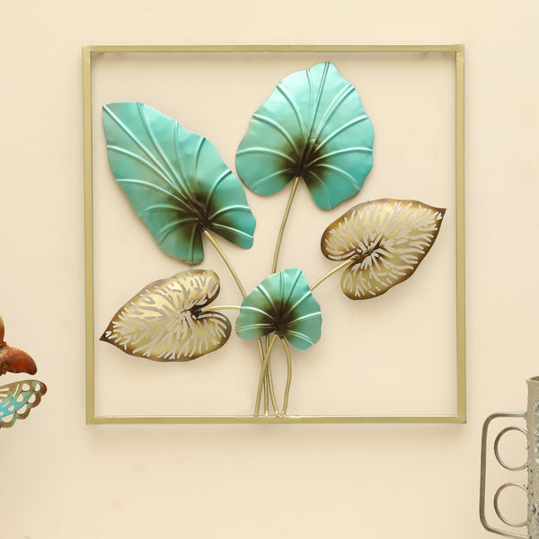 Vedas W-Anika Square Leafs Wall Hanging dimensions