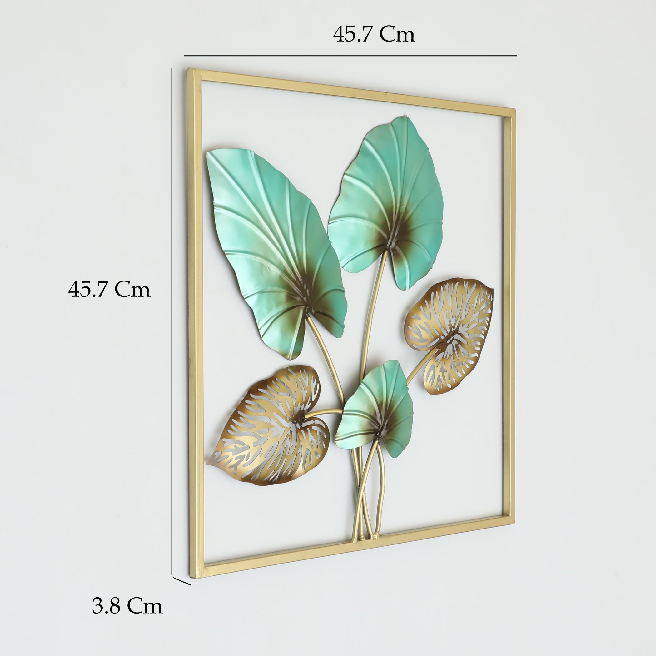 Vedas W-Anika Square Leafs Wall Hanging