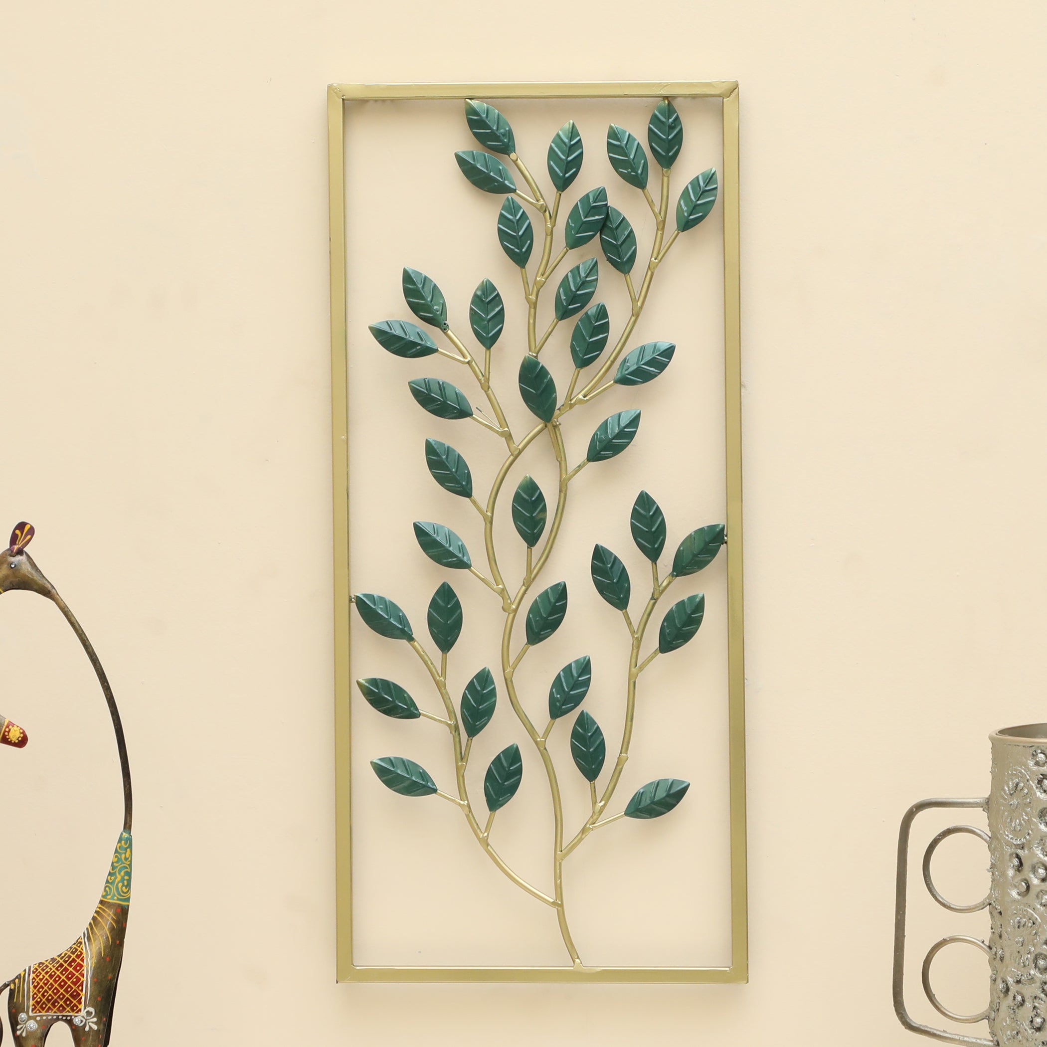 Vedas W-Daksh Rectangular Leaf Wall Hanging