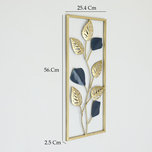 Vedas W Namons Rectangular Leaf Wall Hanging dimensions