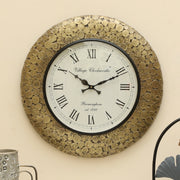Vedas Rolling Coins Heritage Wooden Wall Clock Big - Decorative Wall Clock