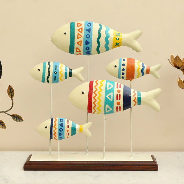Vedas F-Suki Fishes Table Decor dimensions