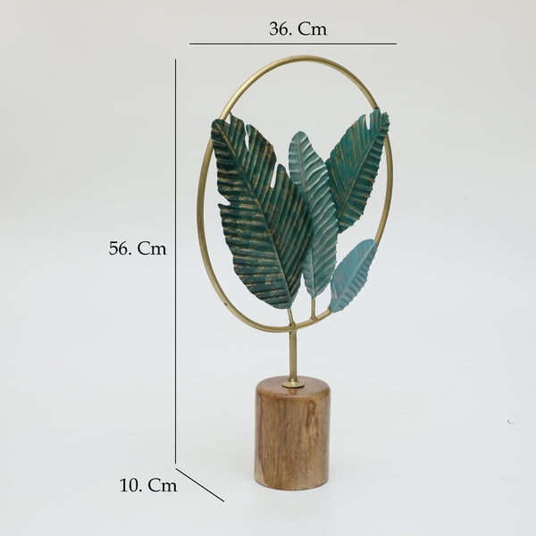 Vedas F Ivey Leaf Table Decor dimensions