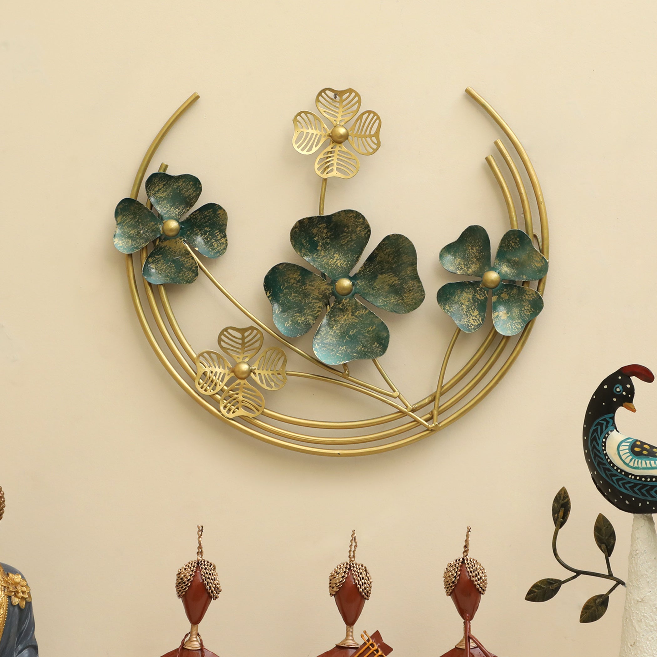 Vedas W-Miller Round Flower Wall Decor