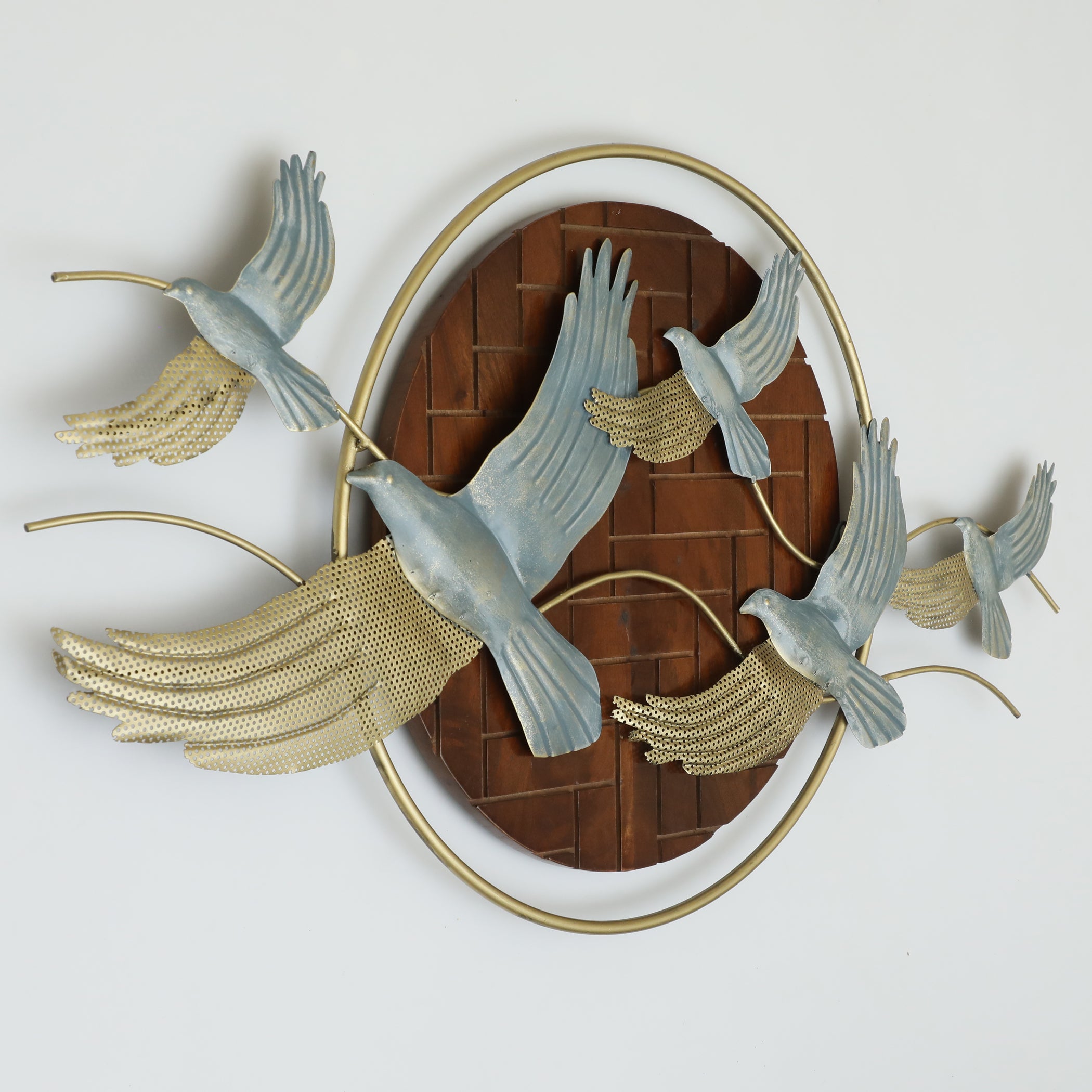 Vedas W-Bailey Flying Bird on Wooden Frame Wall Decor