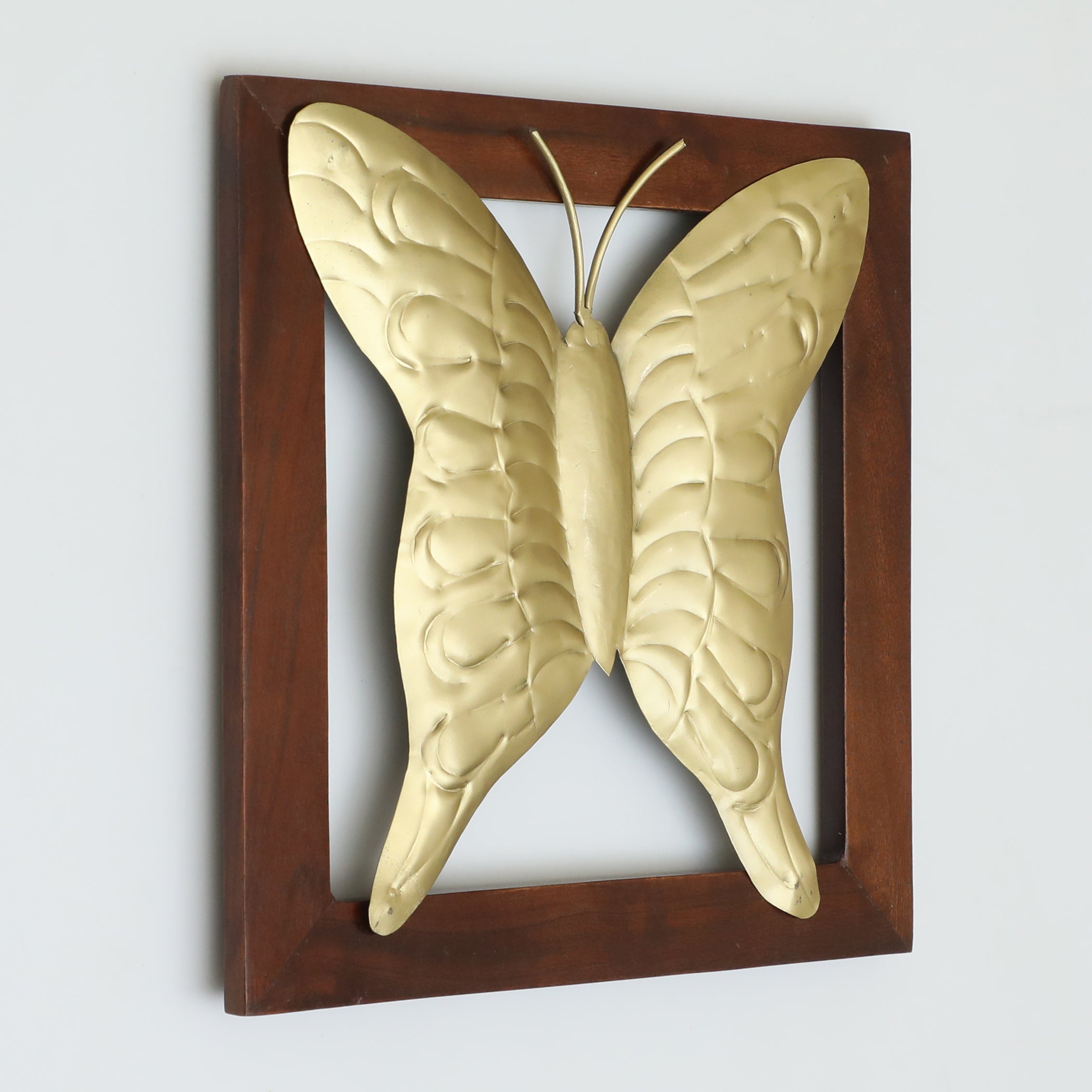 Vedas W-Remi Butteyfly of Wooden Frame Wall Decor