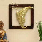 Vedas W-Arya Right Butterfly Wooden Frame Wall Decor