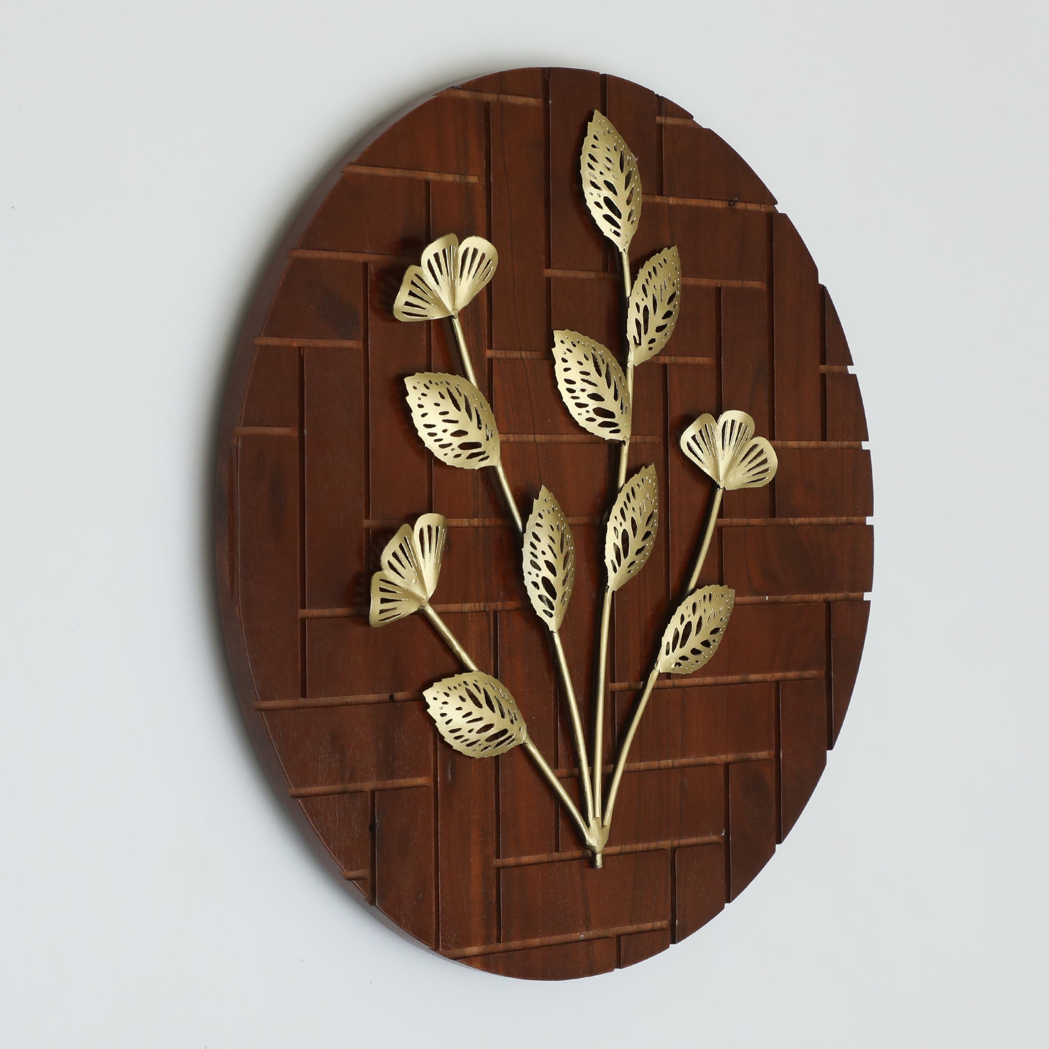Vedas W-Arkar Leaf Wall Decor on Wood