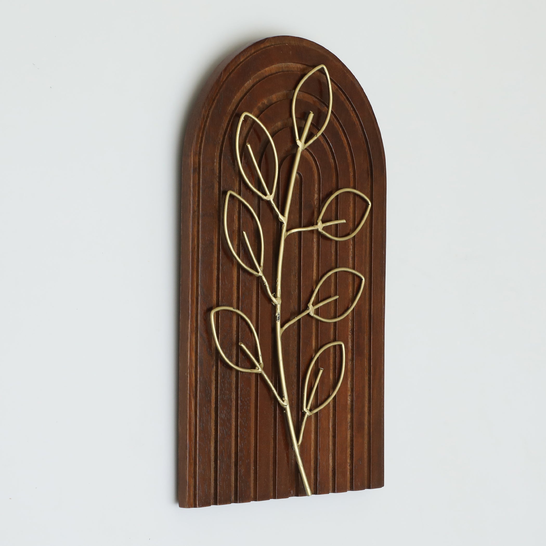 Vedas W-Abril Leaf Wall Decor on Wood
