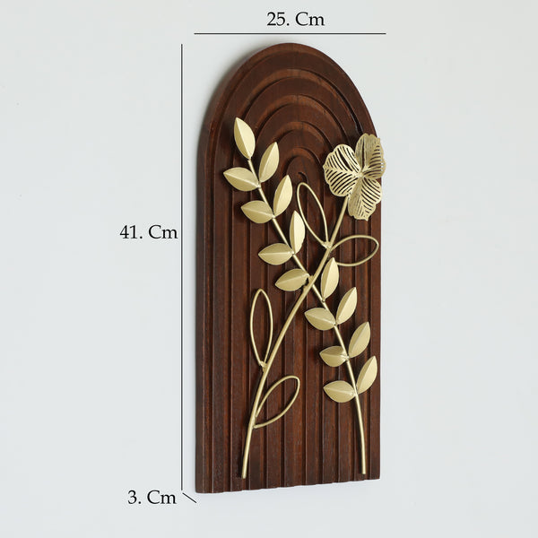 Vedas W Ian Leaf Wall Decor On Wood dimensions