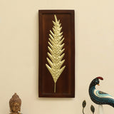 Vedas W Harper Leaf Wall Decor On Wooden Frame