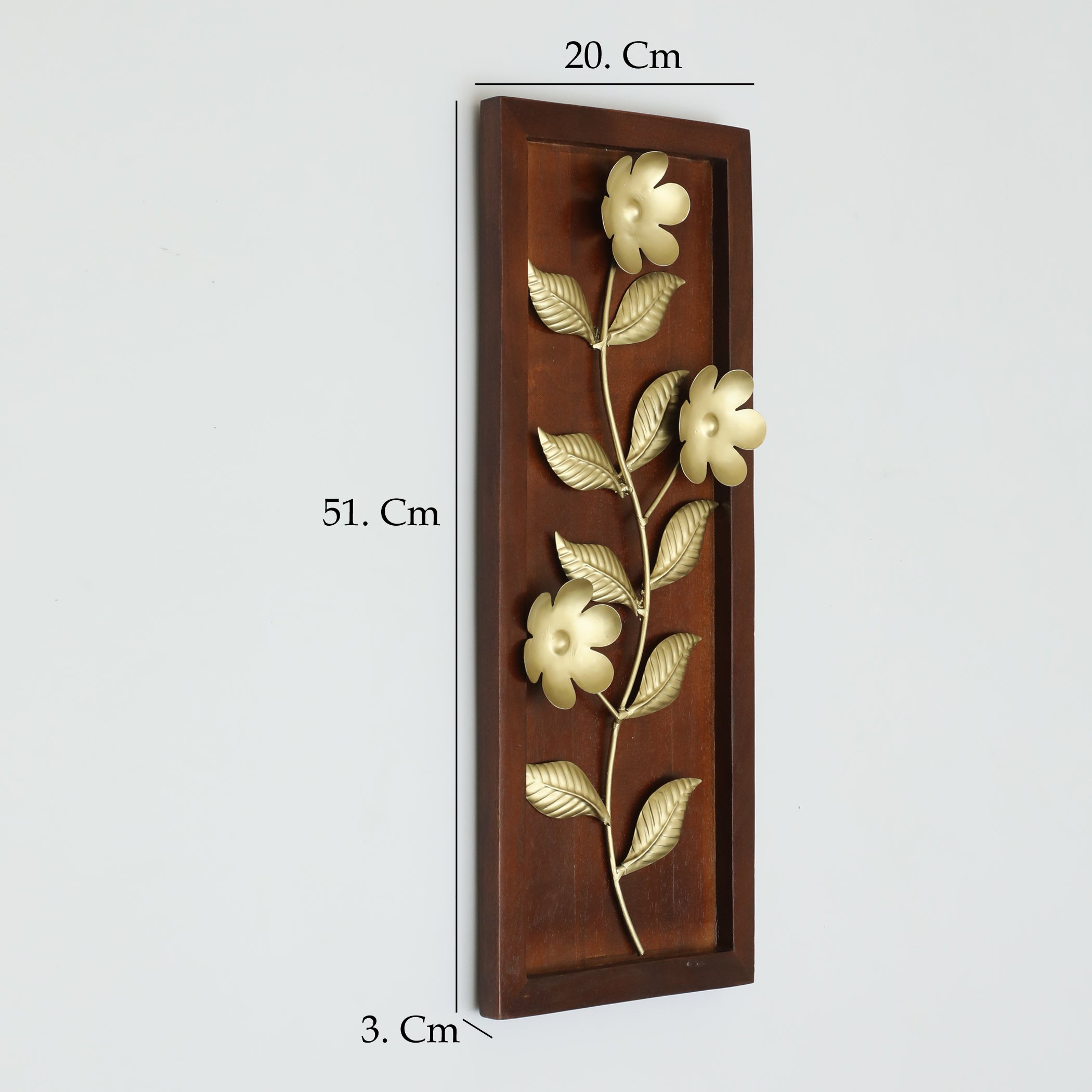 Vedas W-Oliver Leaf Wall Decor on Wooden Frame