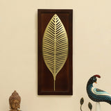 Vedas W Kayla Leaf Wall Decor On Wooden Frame