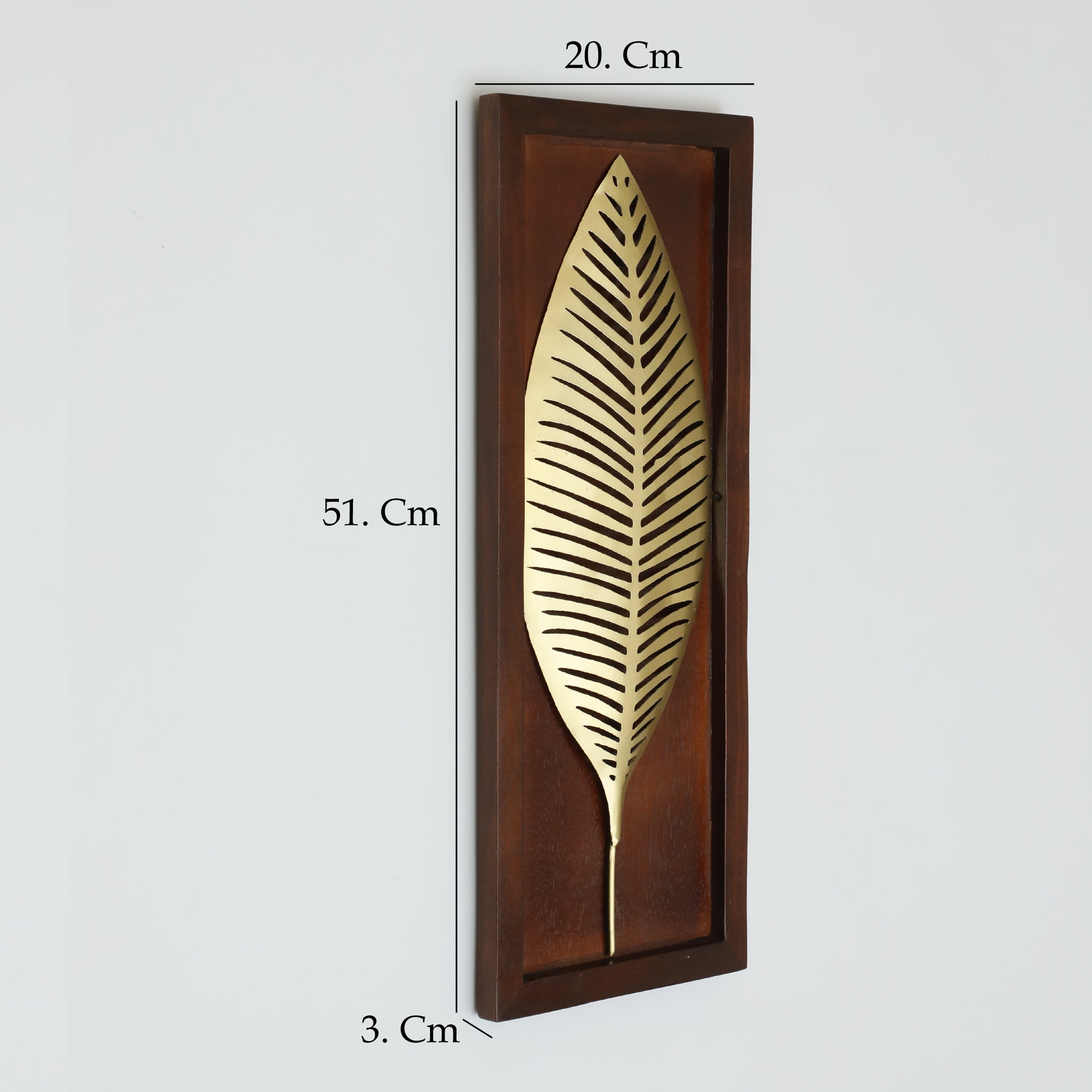 Vedas W-Kayla Leaf Wall Decor on Wooden Frame