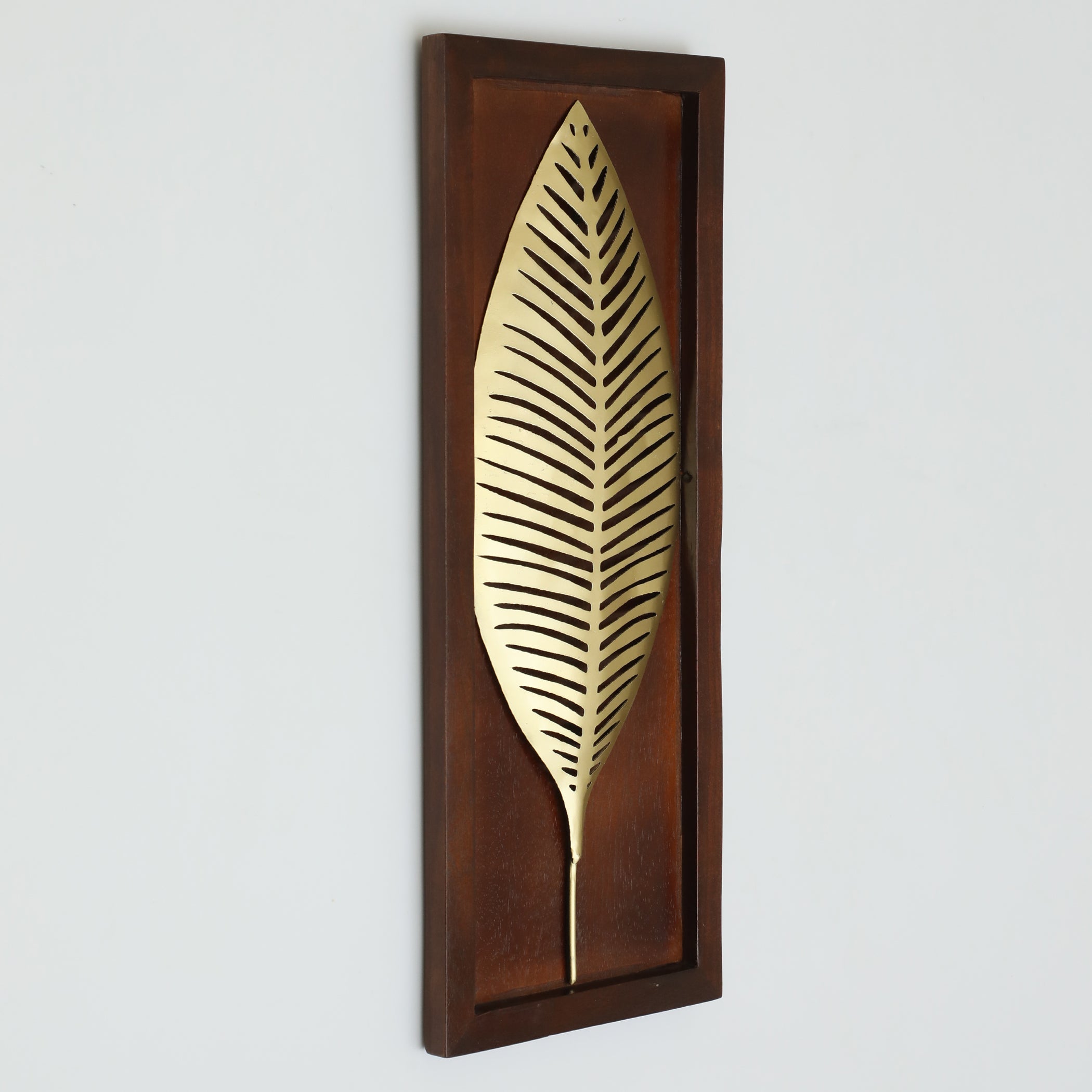 Vedas W-Kayla Leaf Wall Decor on Wooden Frame
