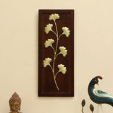 Vedas W Austin Leaf Wall Decor On Wooden Frame