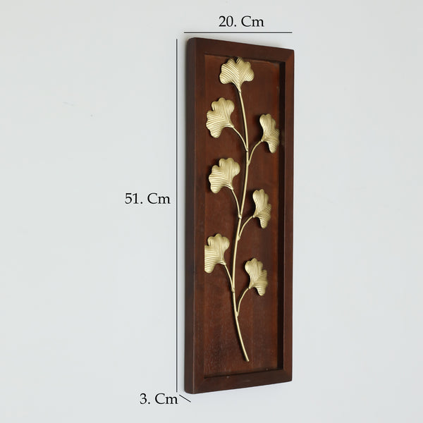 Vedas W Austin Leaf Wall Decor On Wooden Frame dimensions