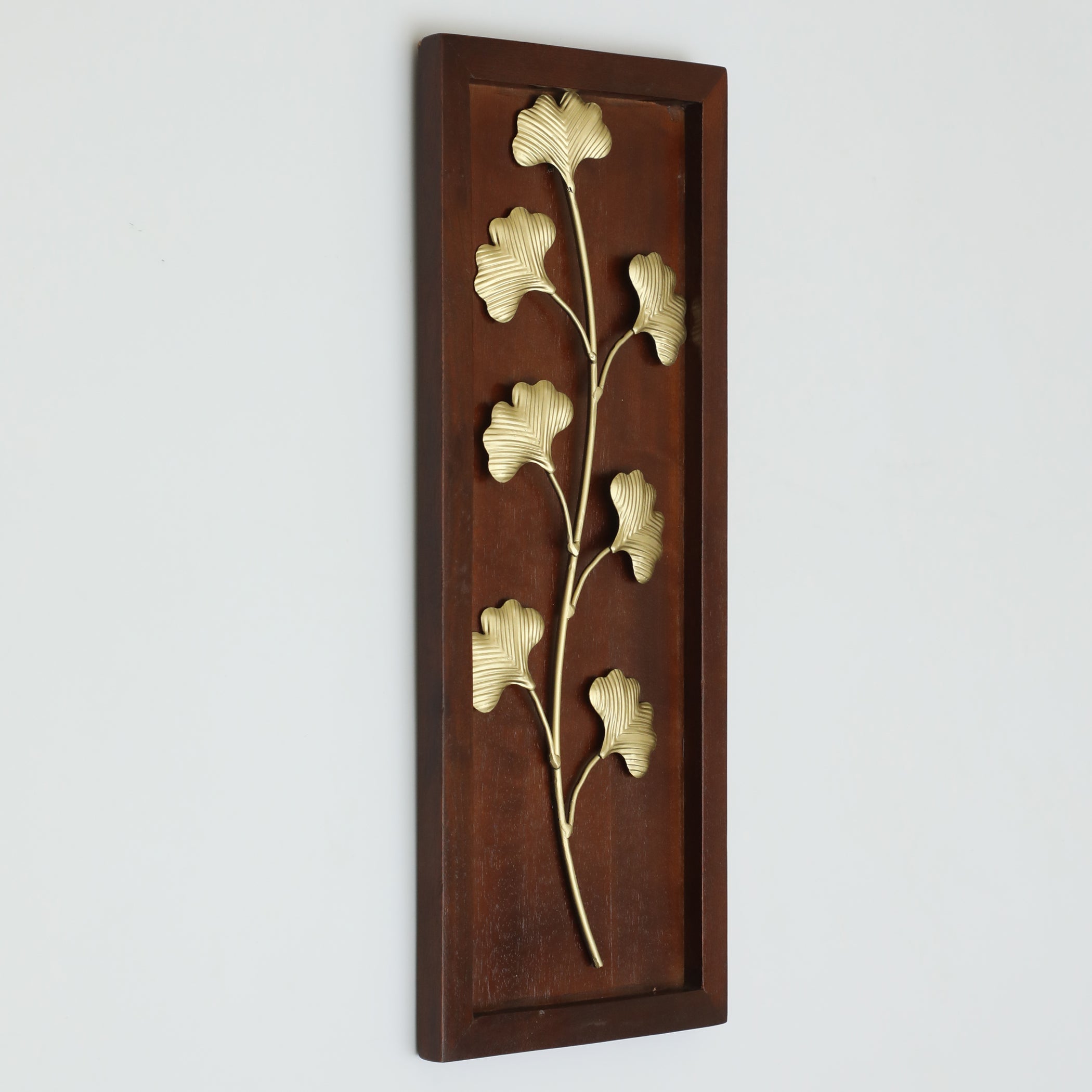 Vedas W-Austin Leaf Wall Decor on Wooden Frame