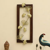 Vedas W Alex Ginko Bunch Wall Decor On Wooden Frame