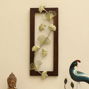 Vedas W Alex Ginko Bunch Wall Decor On Wooden Frame