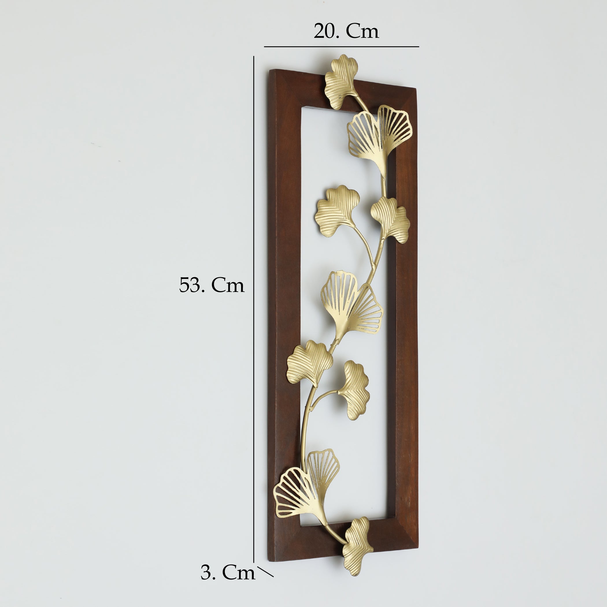 Vedas W-Alex Ginko Bunch Wall Decor on Wooden Frame