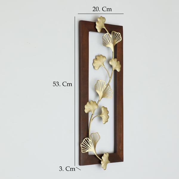 Vedas W Alex Ginko Bunch Wall Decor On Wooden Frame dimensions