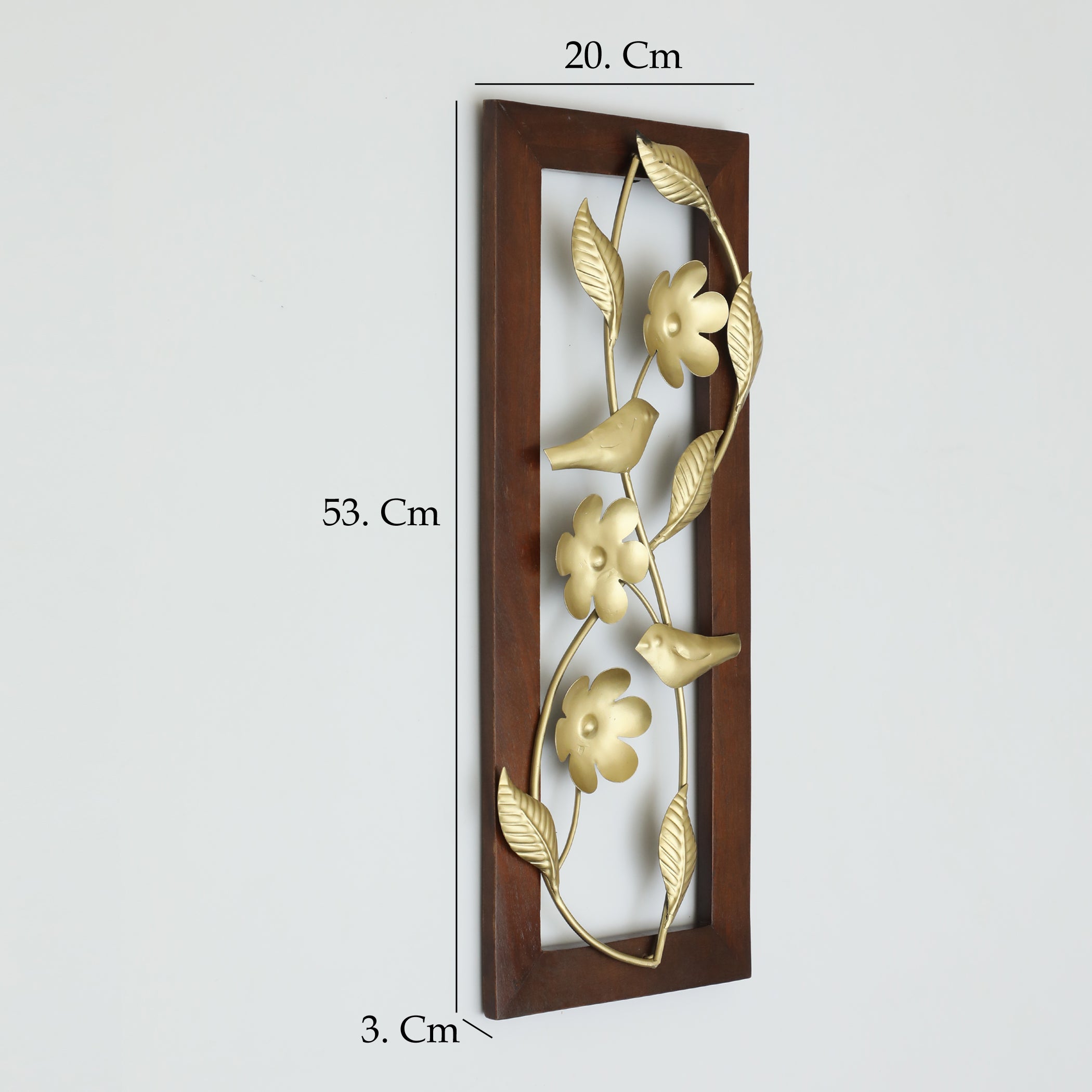 Vedas W-Leon Leaf Wall Decor on Wooden Frame