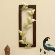 Vedas W--Alena Butterfly Wall Decor on Wooden Frame