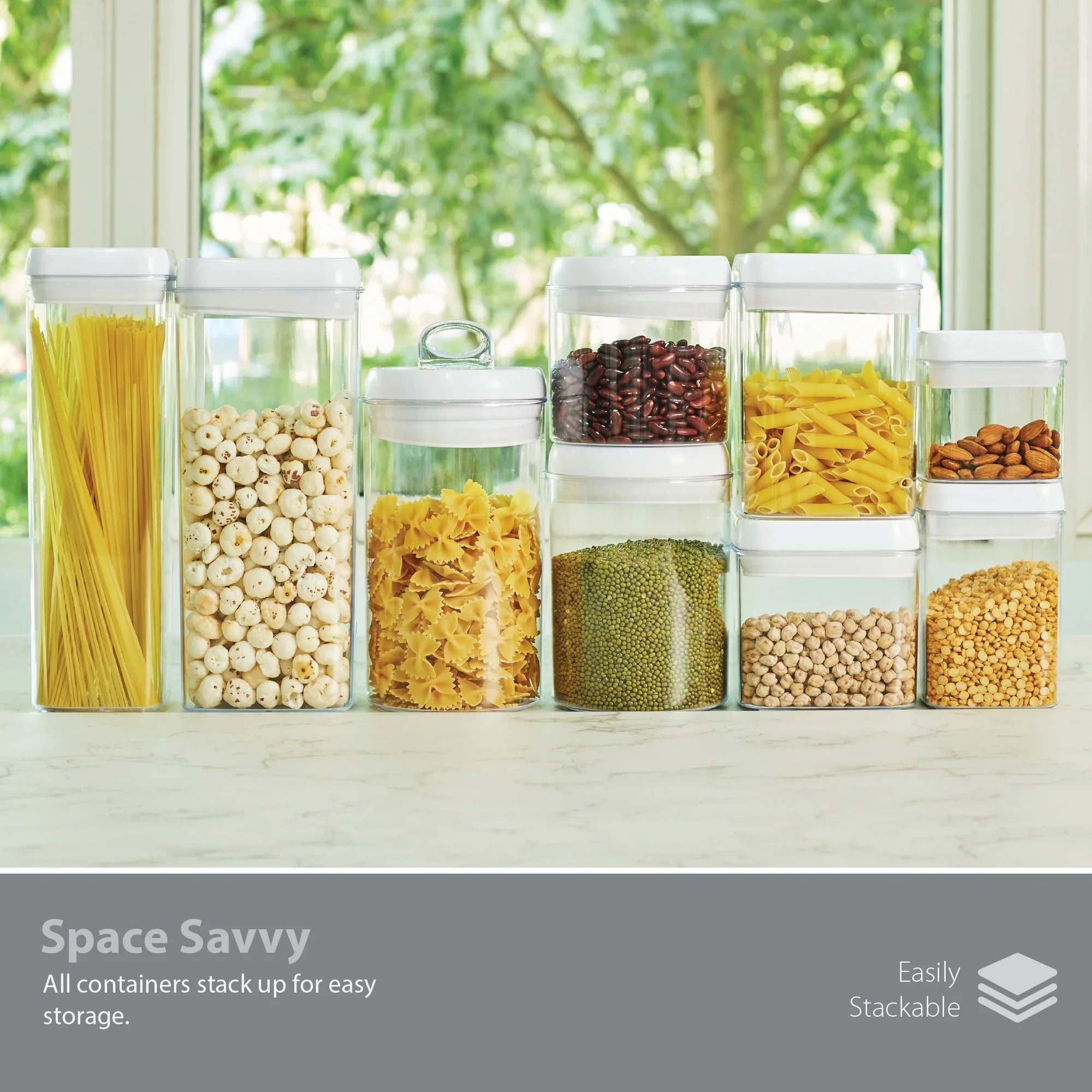 Robusto BPA Free Easy Lock Square Container 1700ml in Transparent & White Colour - HomeTown