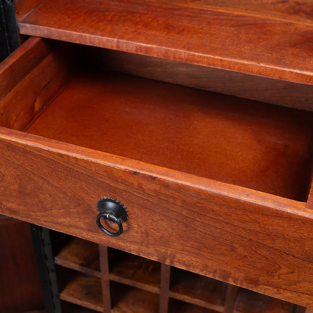 Phoolkari Bar Unit in Honey Colour - HomeTown