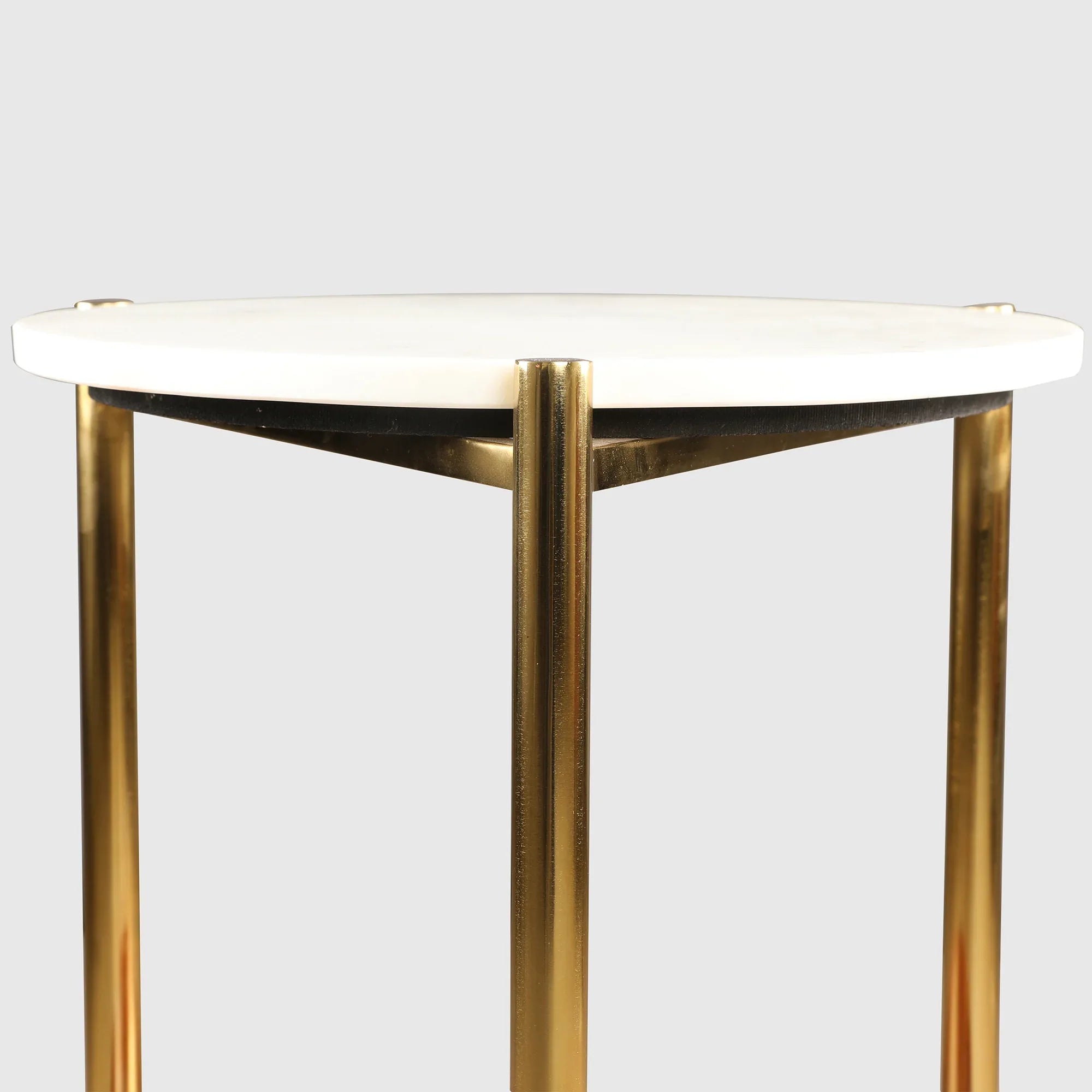 Amira Metal Side Table in Walnut Colour - HomeTown