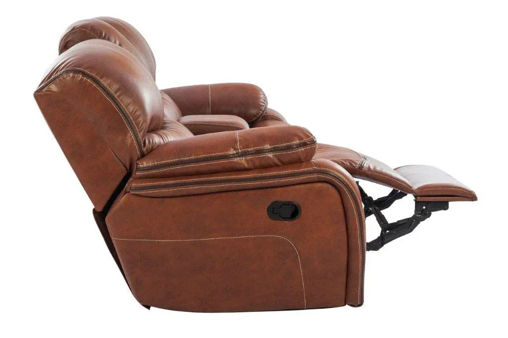 Tigris Leatherette Recliner In Brown Colour - HomeTown